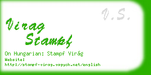 virag stampf business card